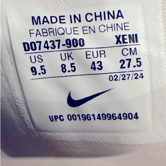 Nike Air Zoom Pegasus 39 Flyease Triple white 9.5